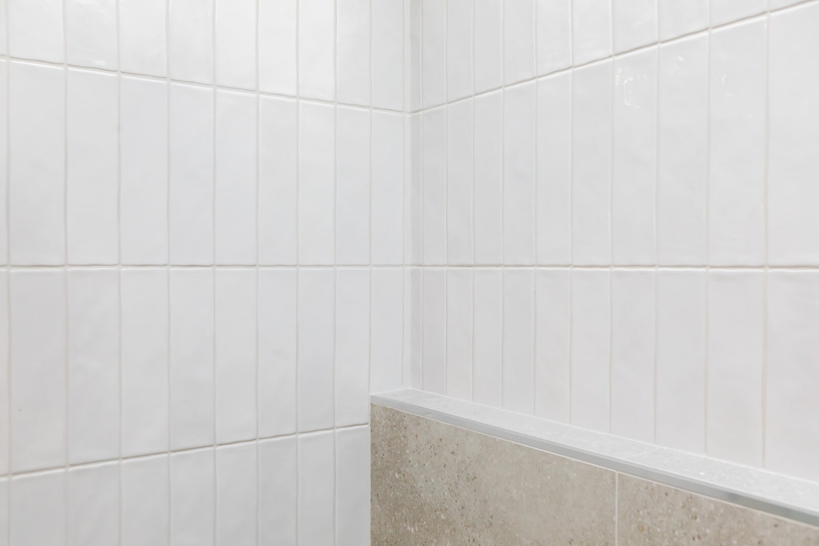 exquisite finishes on the tiling in the bathroom