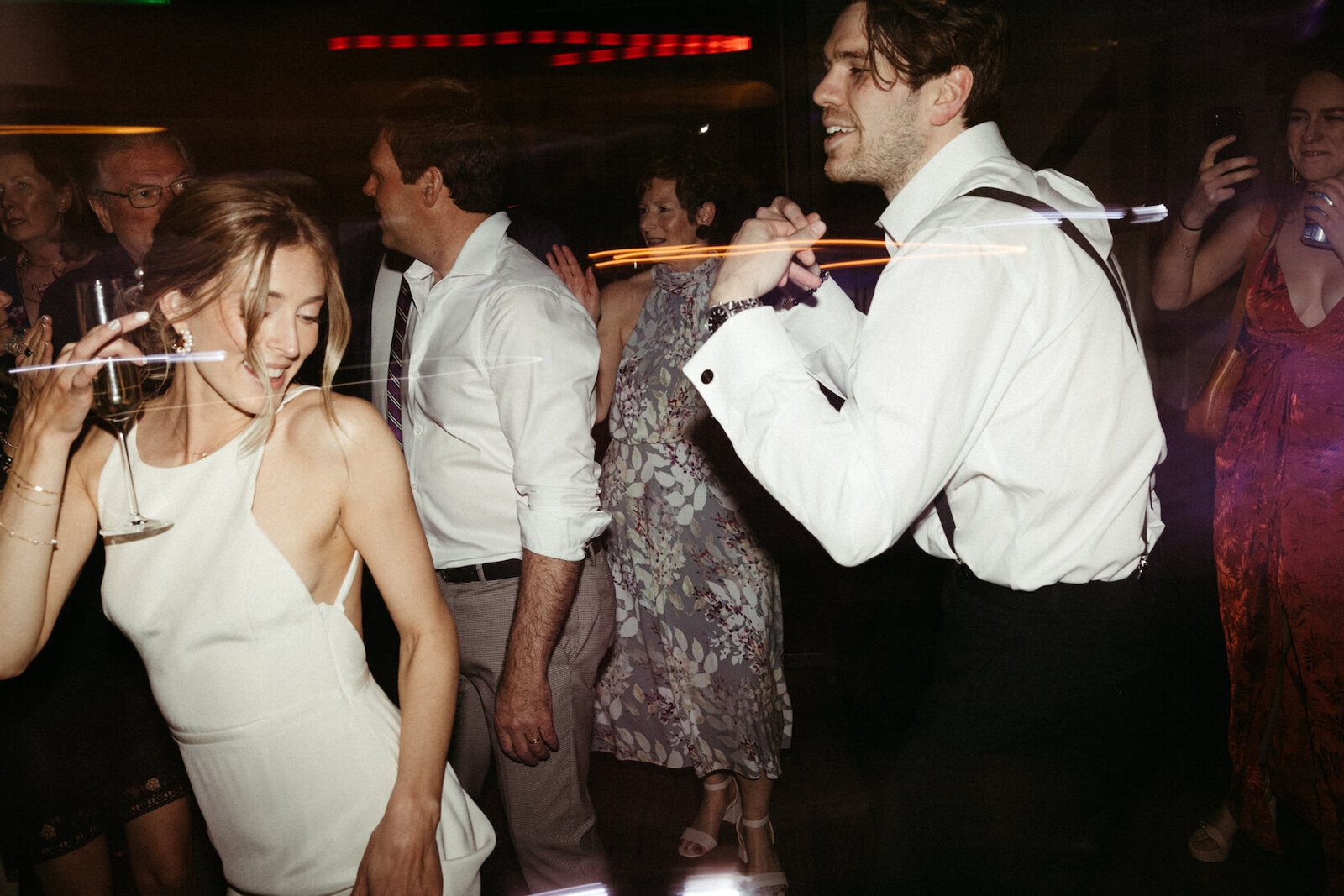 couple dancing during their reception