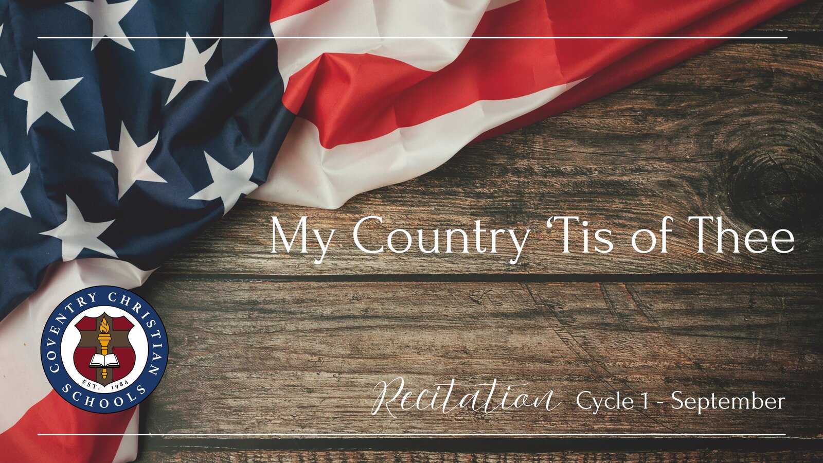 My Country ‘Tis of Thee