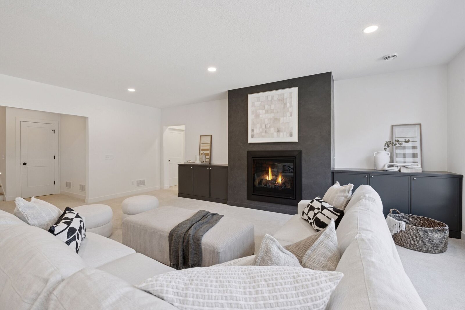 4404 West 58th Street - Elegant Lower Level Fireplace & Built in Showcase
