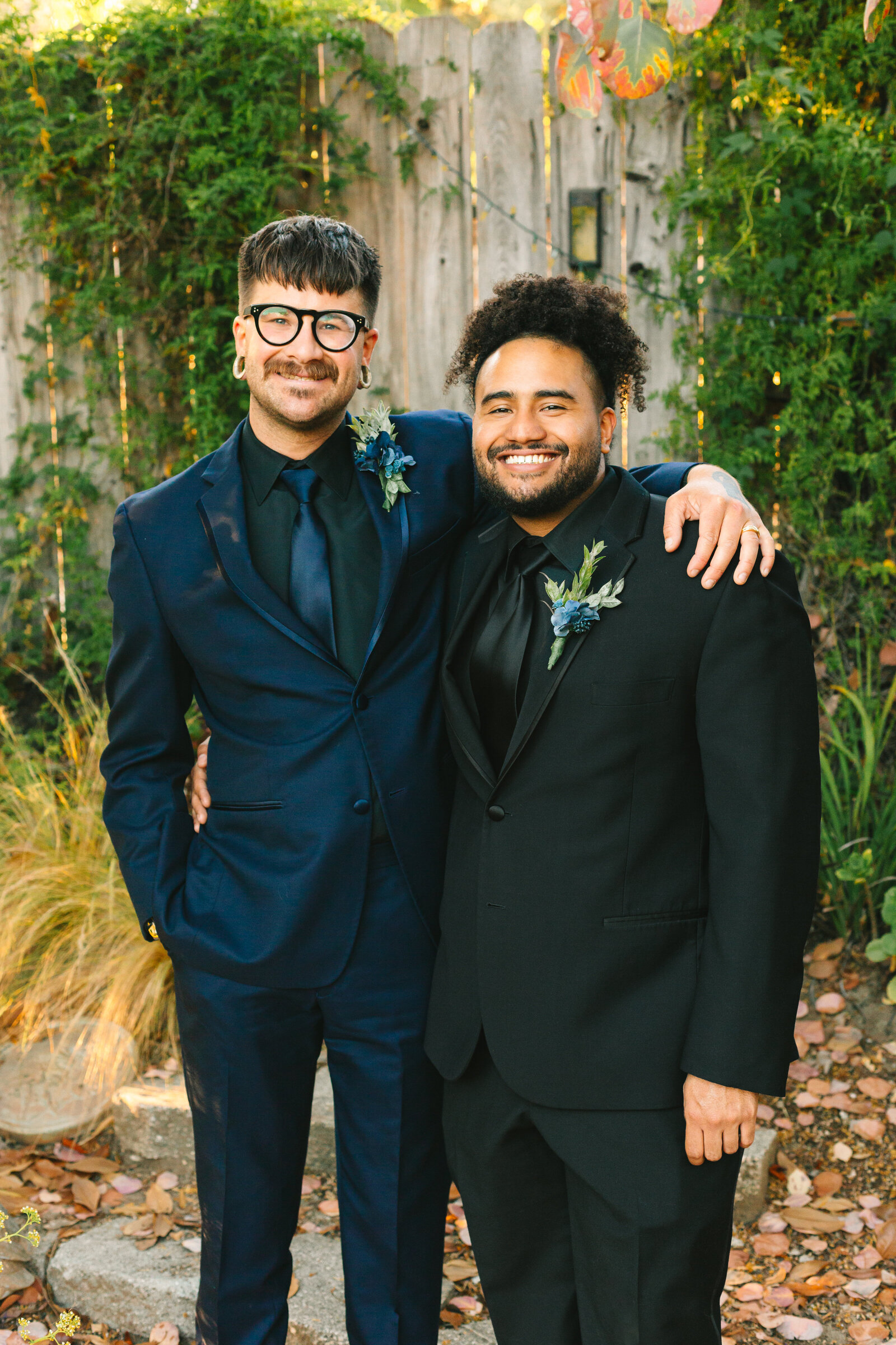 A groom and his groomsman.