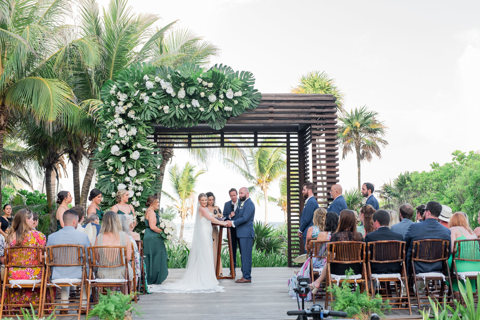 outdoor beach wedding ceremony