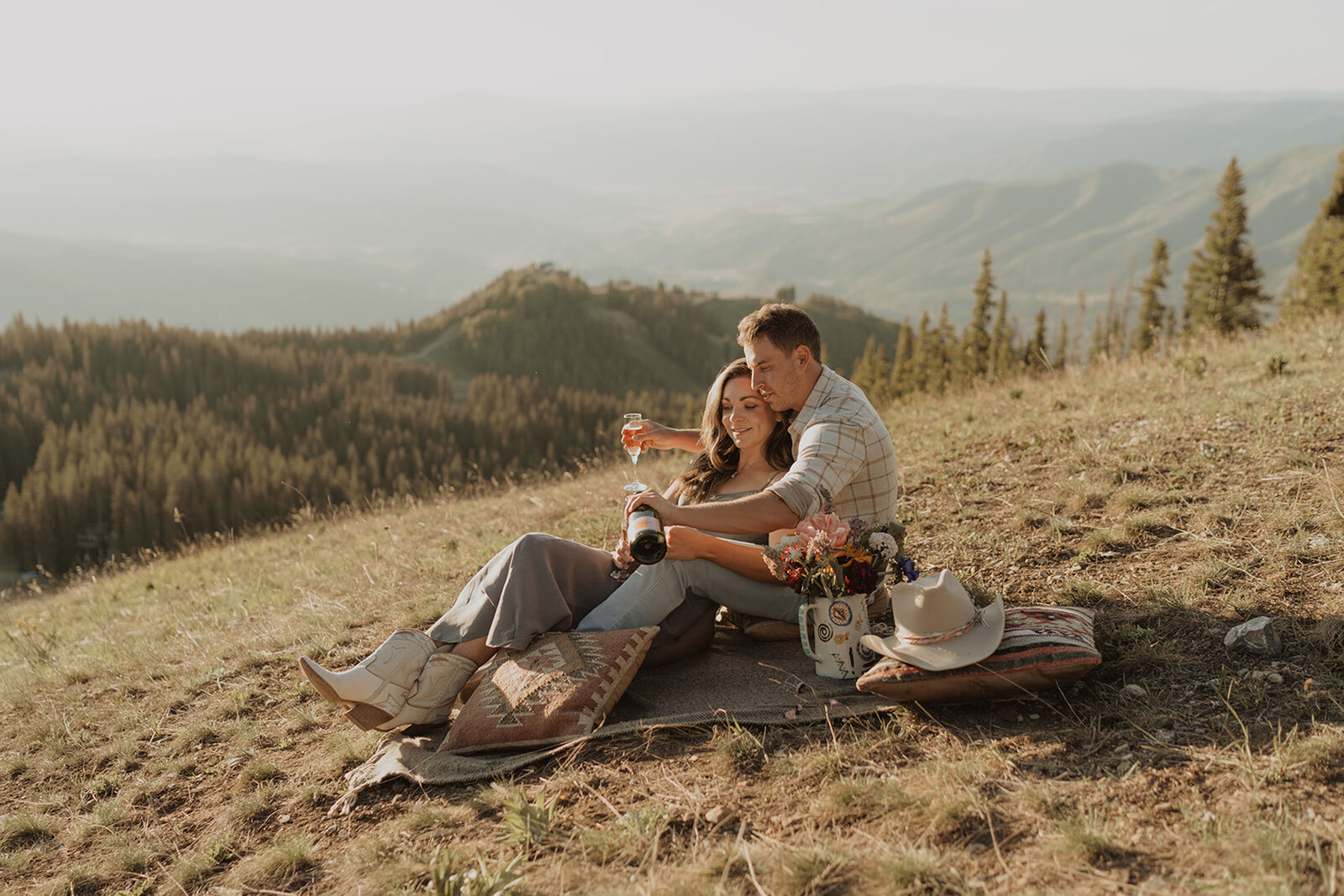 The Little Nell wedding proposal photos mountain in Aspen, Colorado