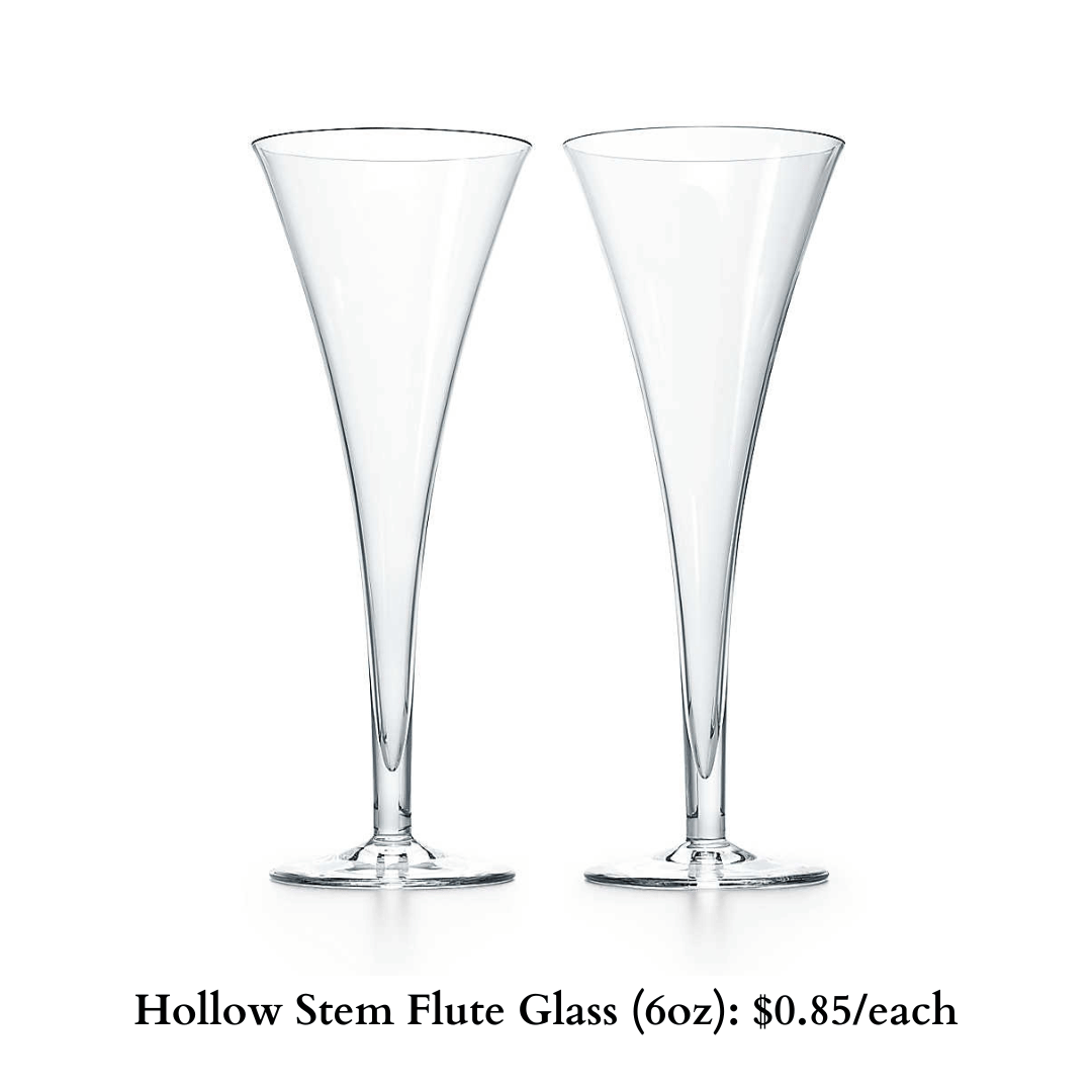 Hollow Stem Flute Glass (6oz)-441
