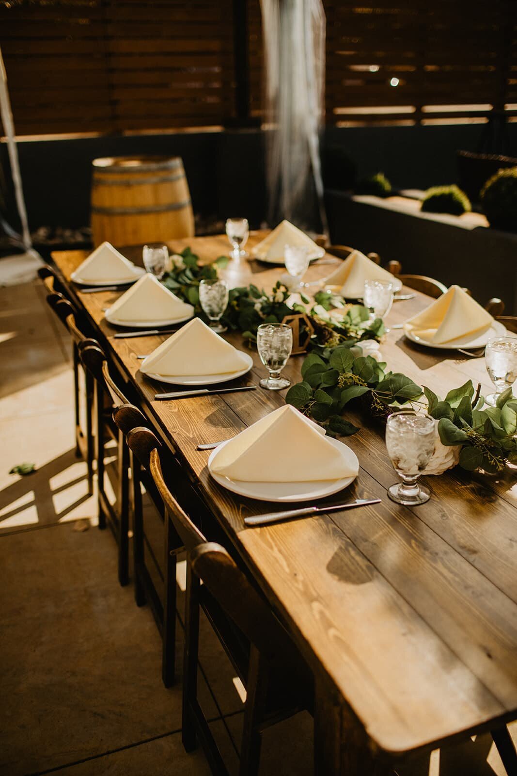 Creekside Event Center Table