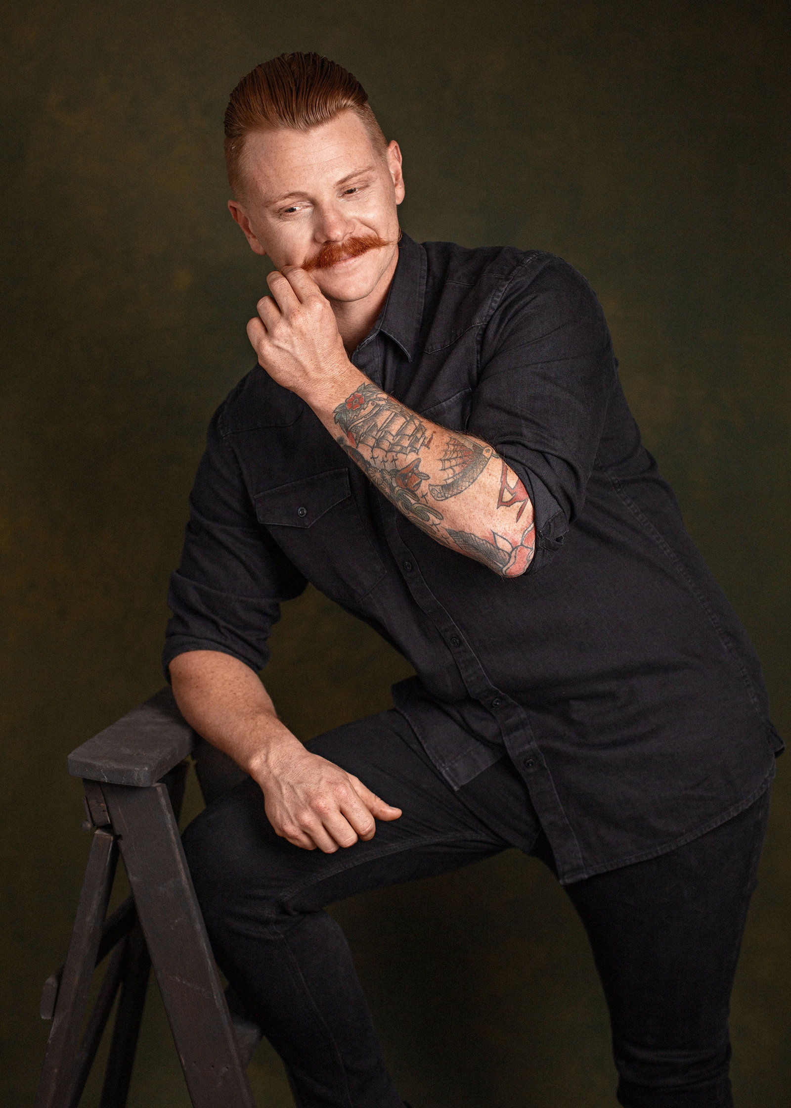 tattoo man portrait Perth