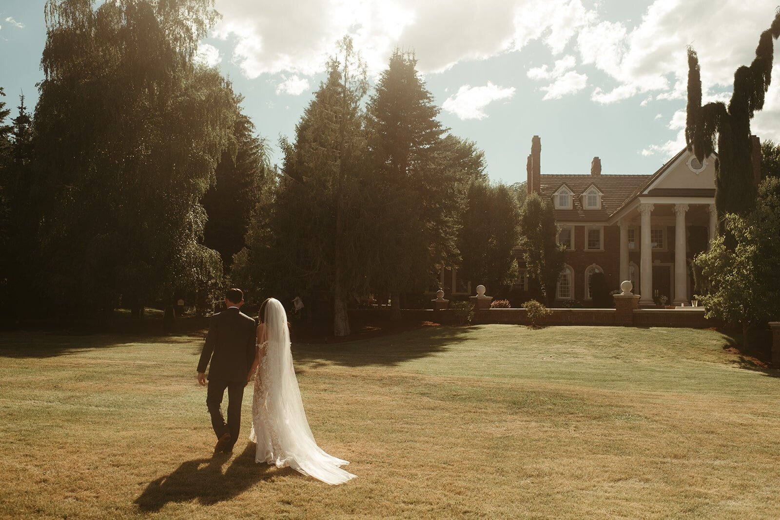 Ceremony Backdrop - Bre & Chris | Converted Basketball Court Wedding - Brides