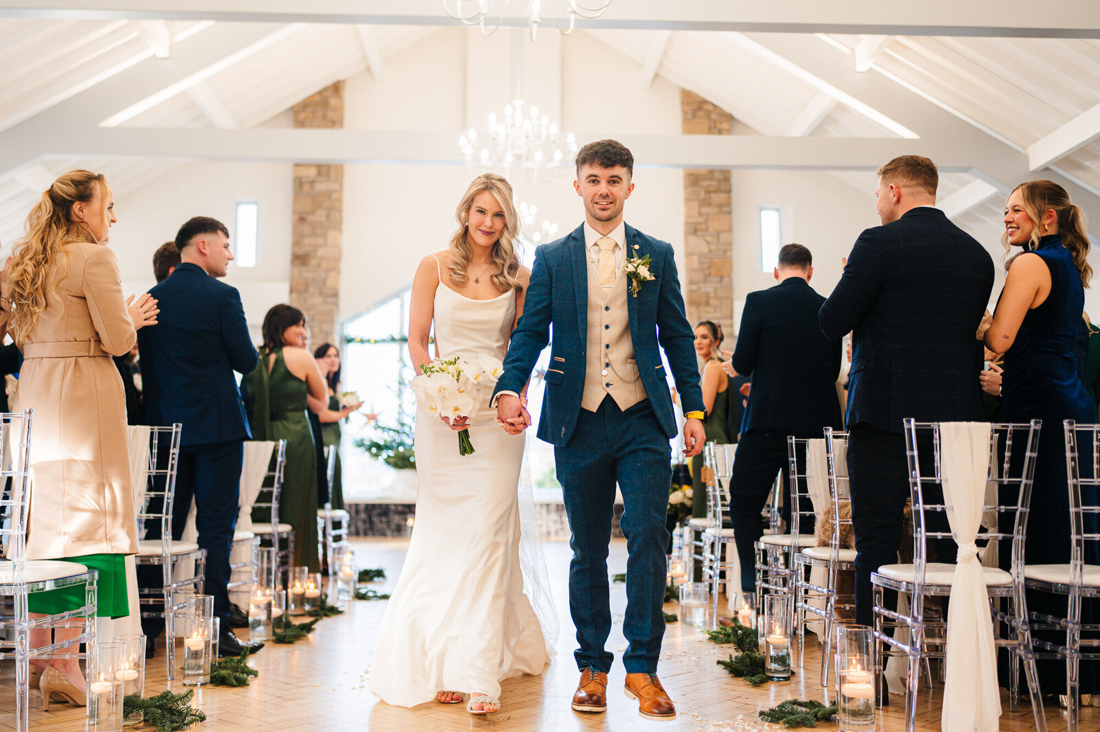 Young couple married at Mytton Fold captured by Anthony Horseman Photography and Film