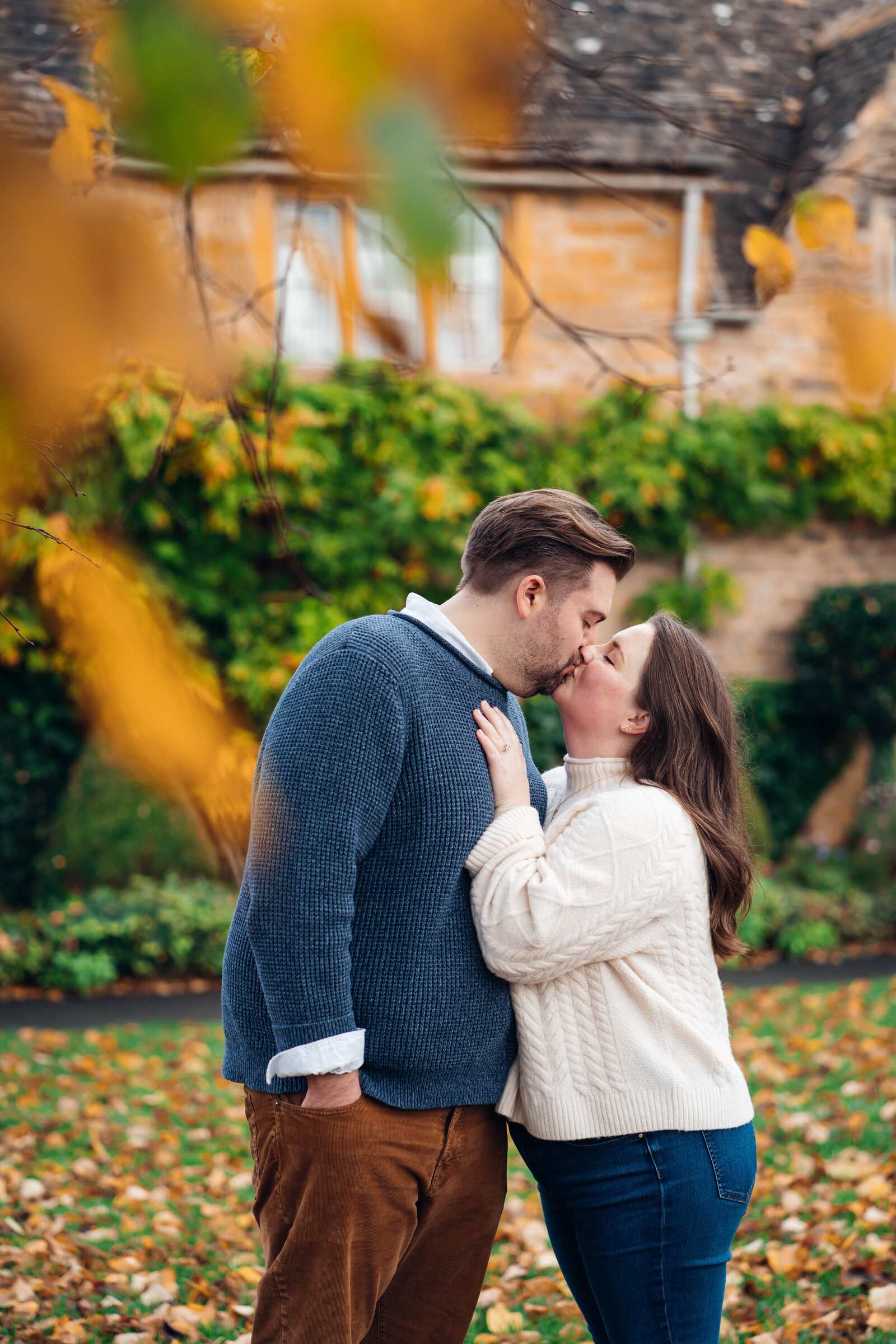 Upper-slaughter-autumnal-prewedding-photoshoot