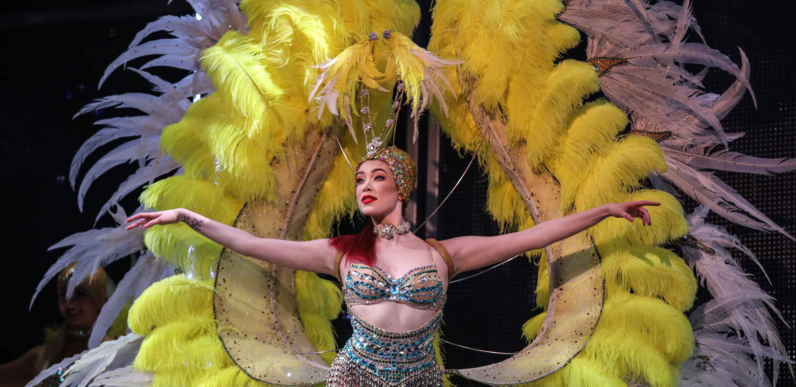 Showgirl onstage