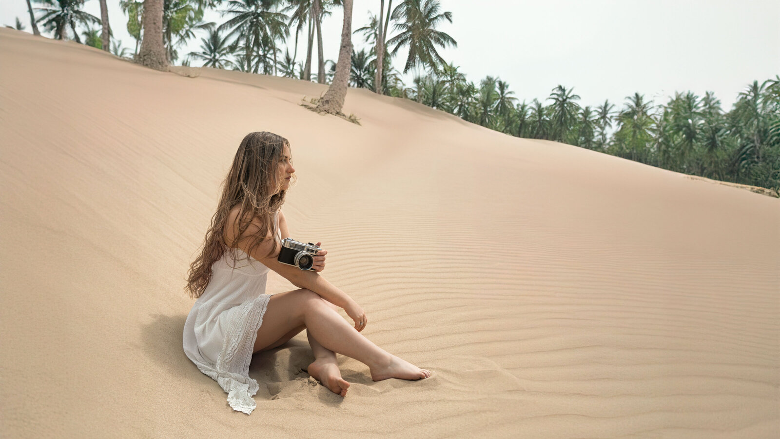 Michelle Away at the dunes