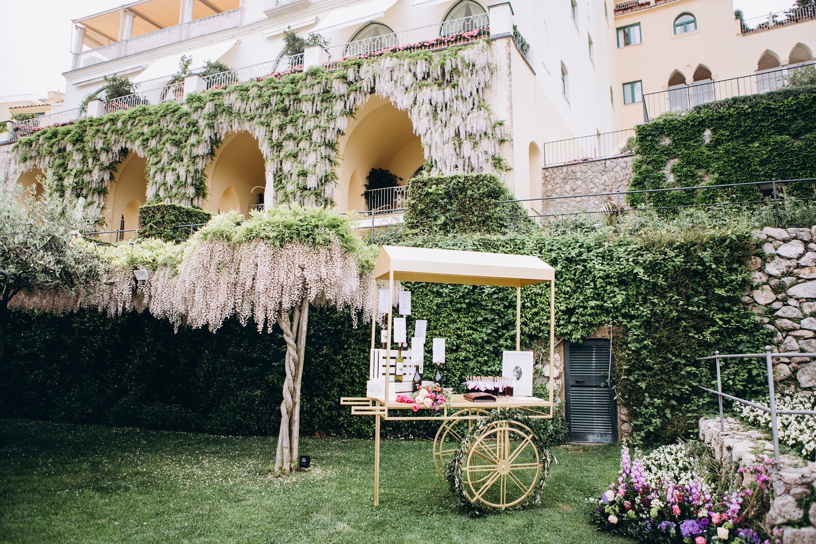 San Diego outdoor purple wedding