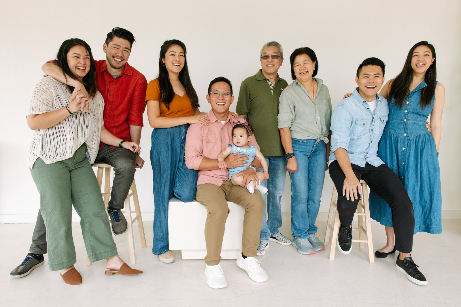 extended family portraits studio oakland