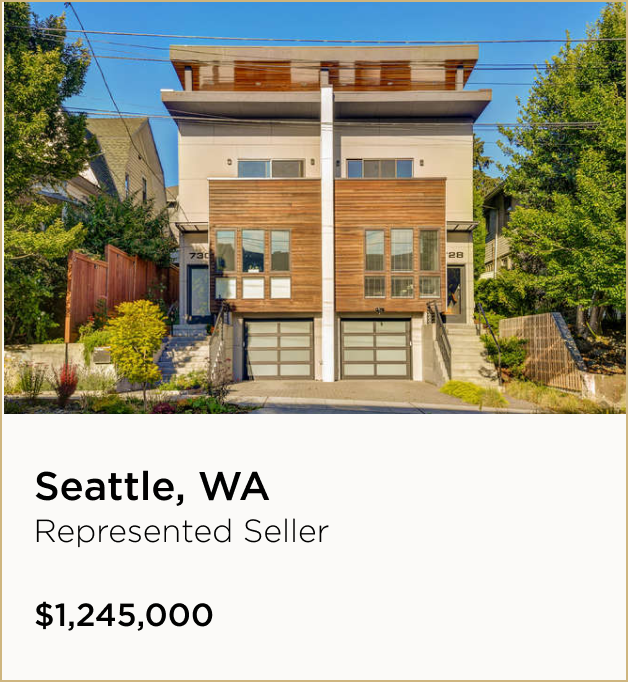 Seattle, WA $1,245,000 – Represented Seller