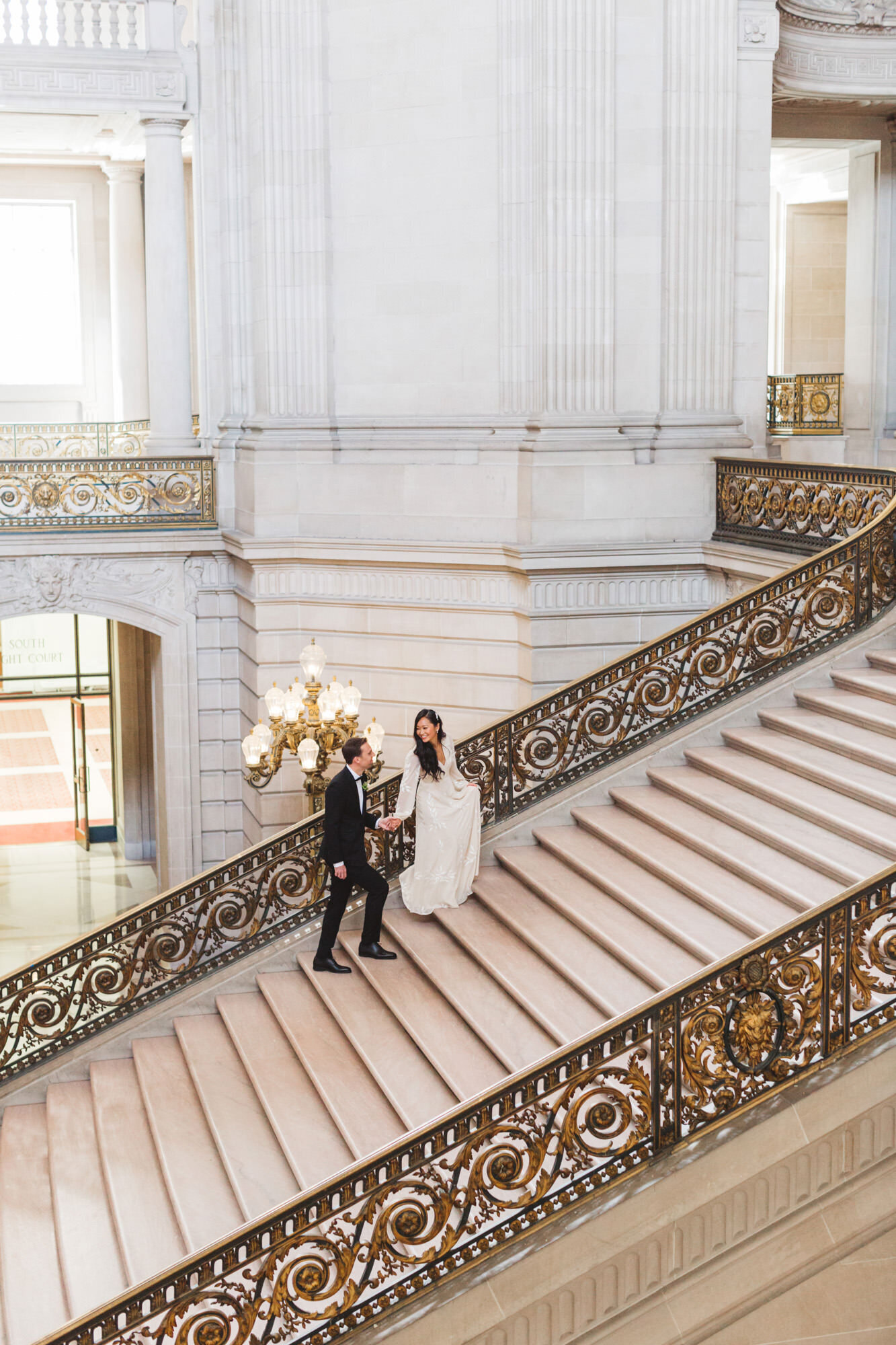 Most beautiful Grand Staircase SF City Hall photos