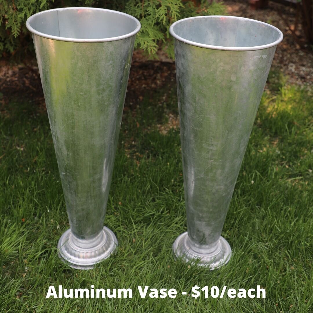 aluminum vase