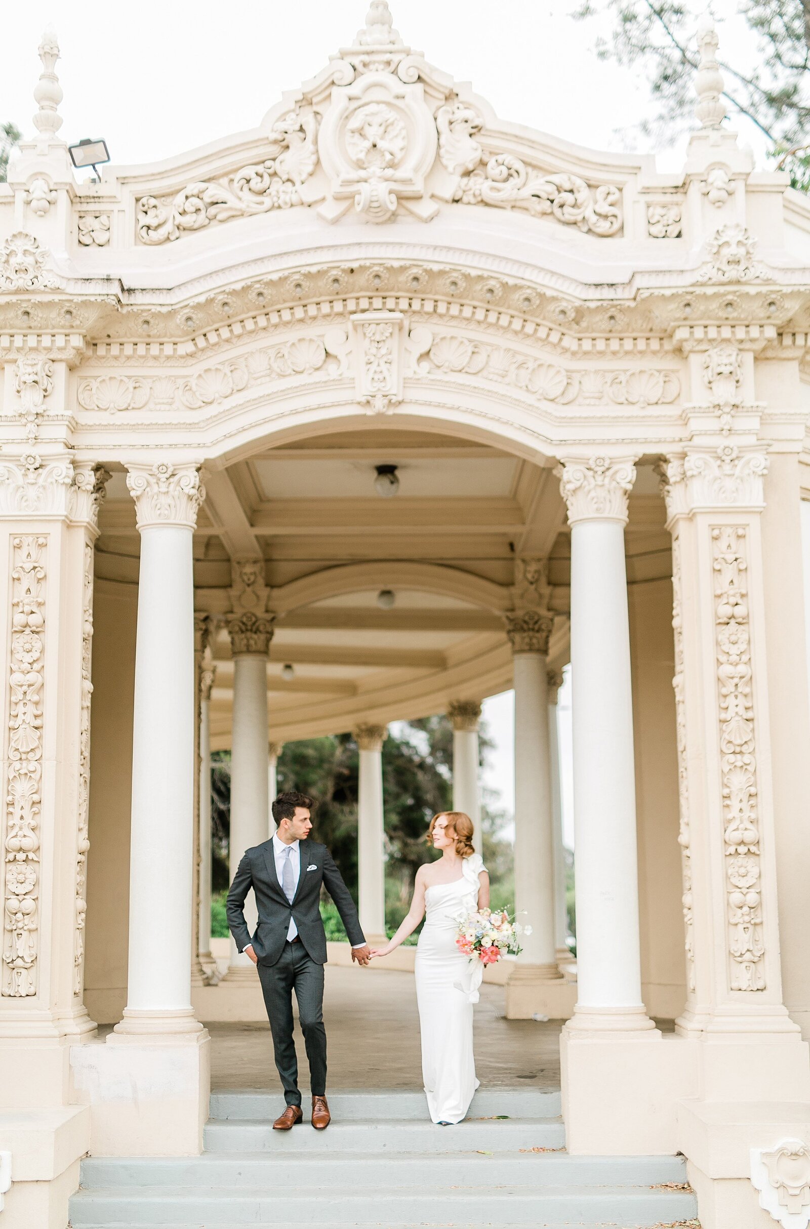 Styled editorial at Balboa park engagement couples elopement shoot_8754
