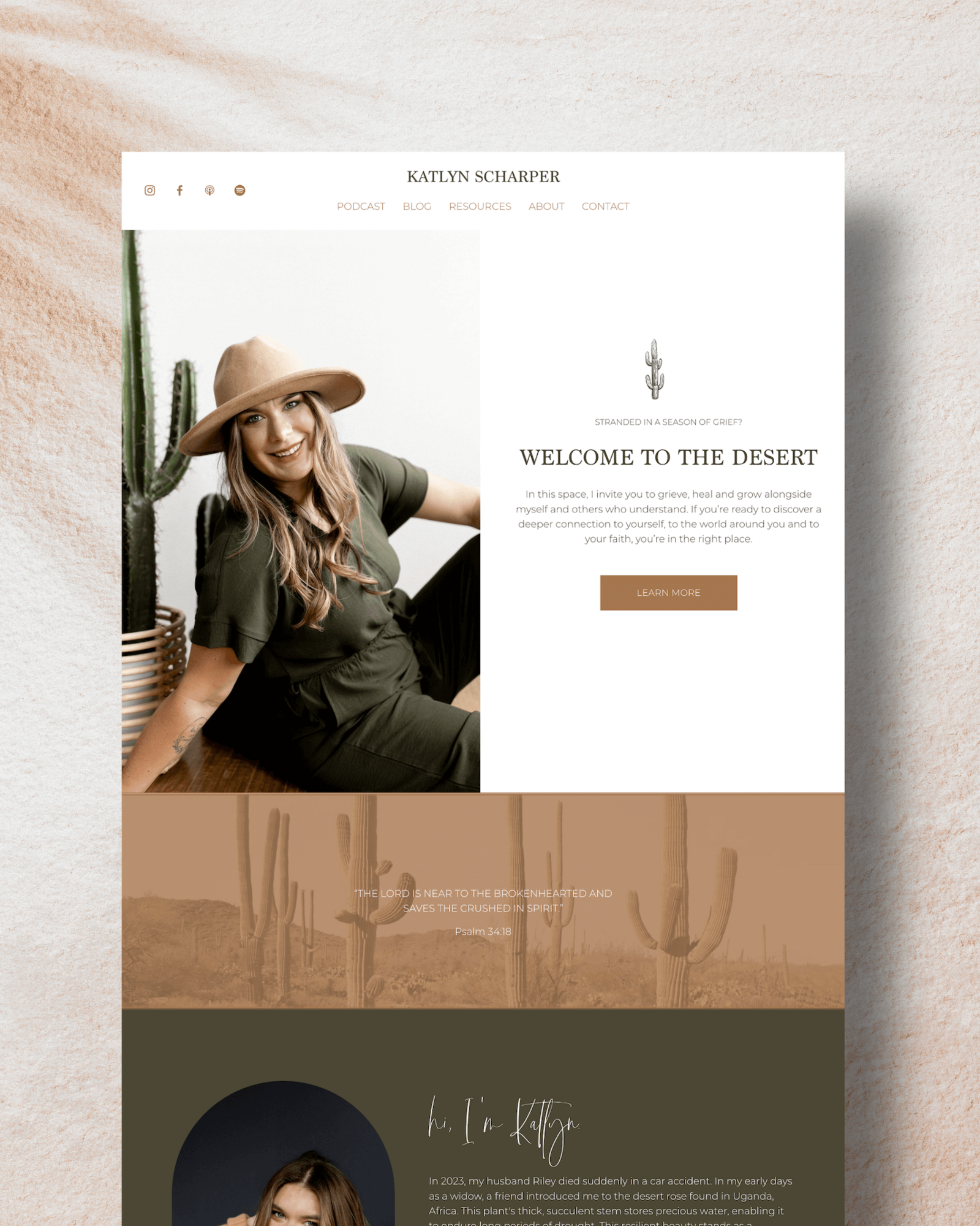 Blogger and Podcaster Website Design