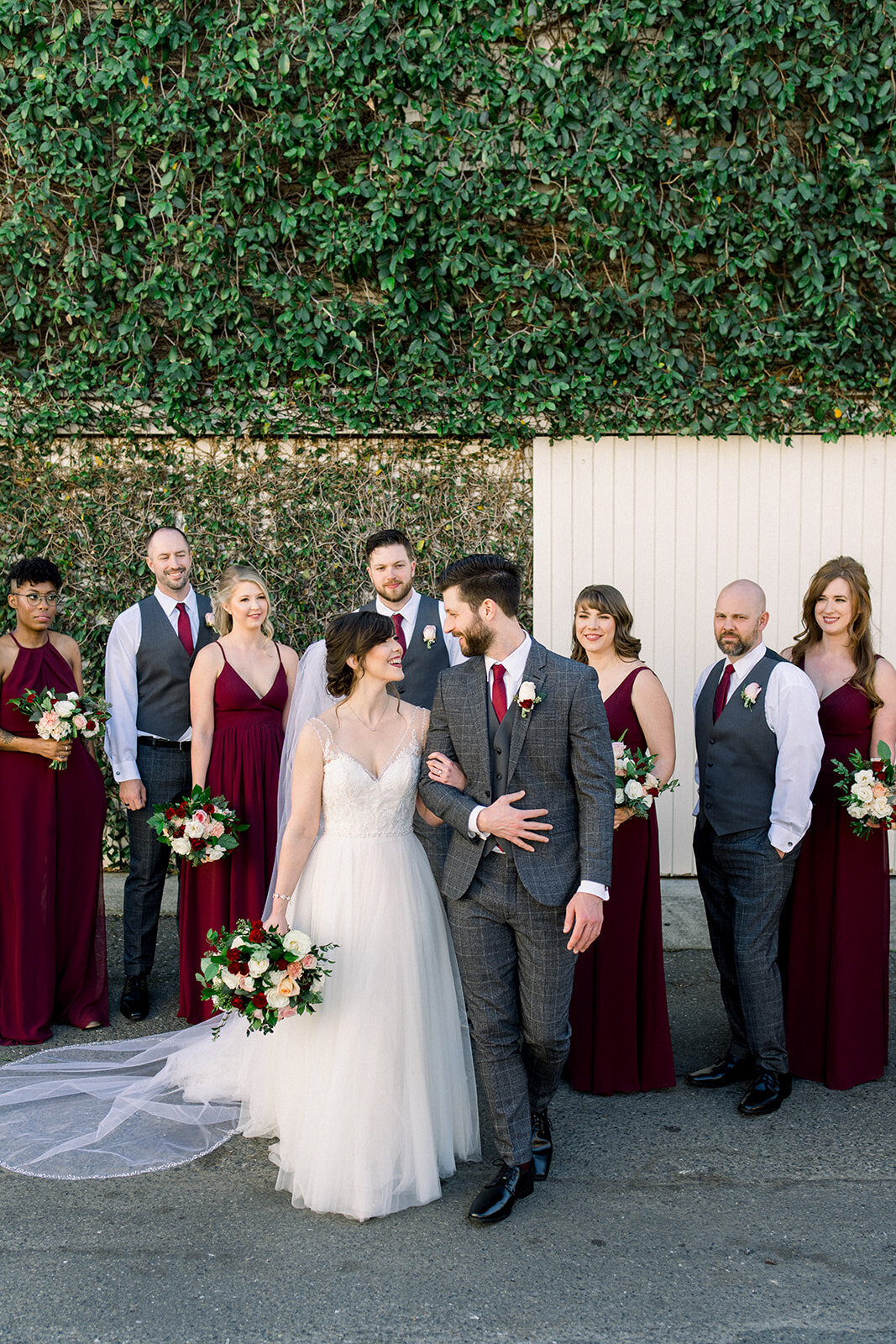 Bridal Party at Vizcaya Sacramento Wedding