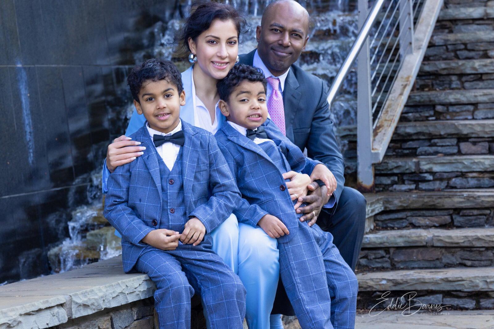 family sitting together