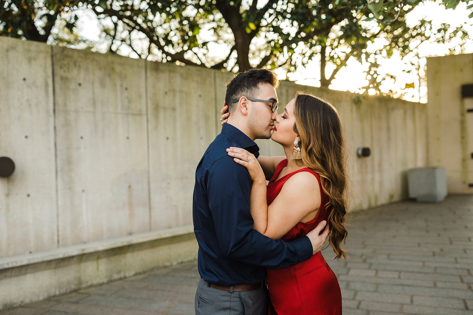 Kori+Tommy_Memorial Park and Downtown Houston Engagements_28