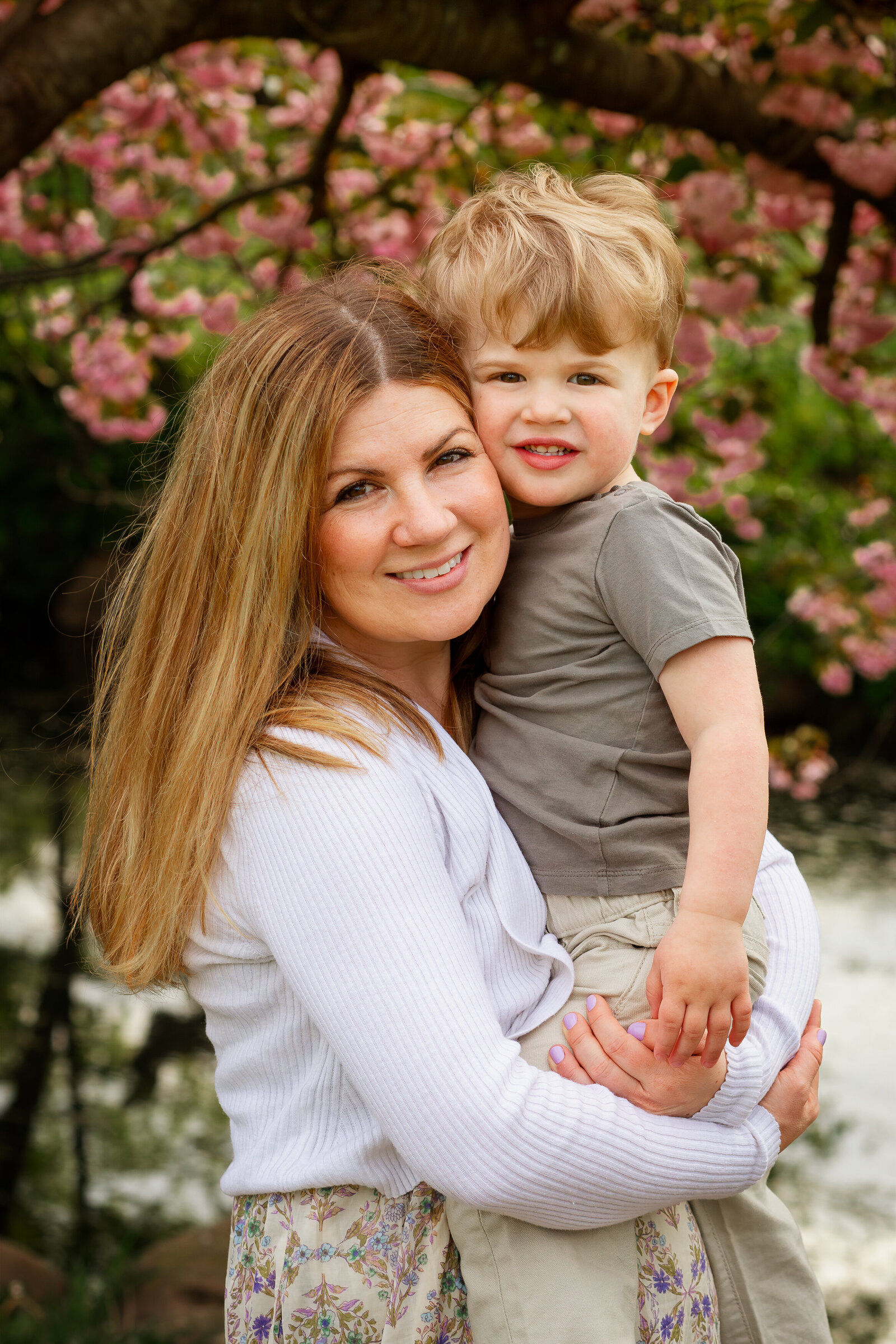 mom-and-son-smiling-taylor-park-maplewood-family-photographers-new-jersey