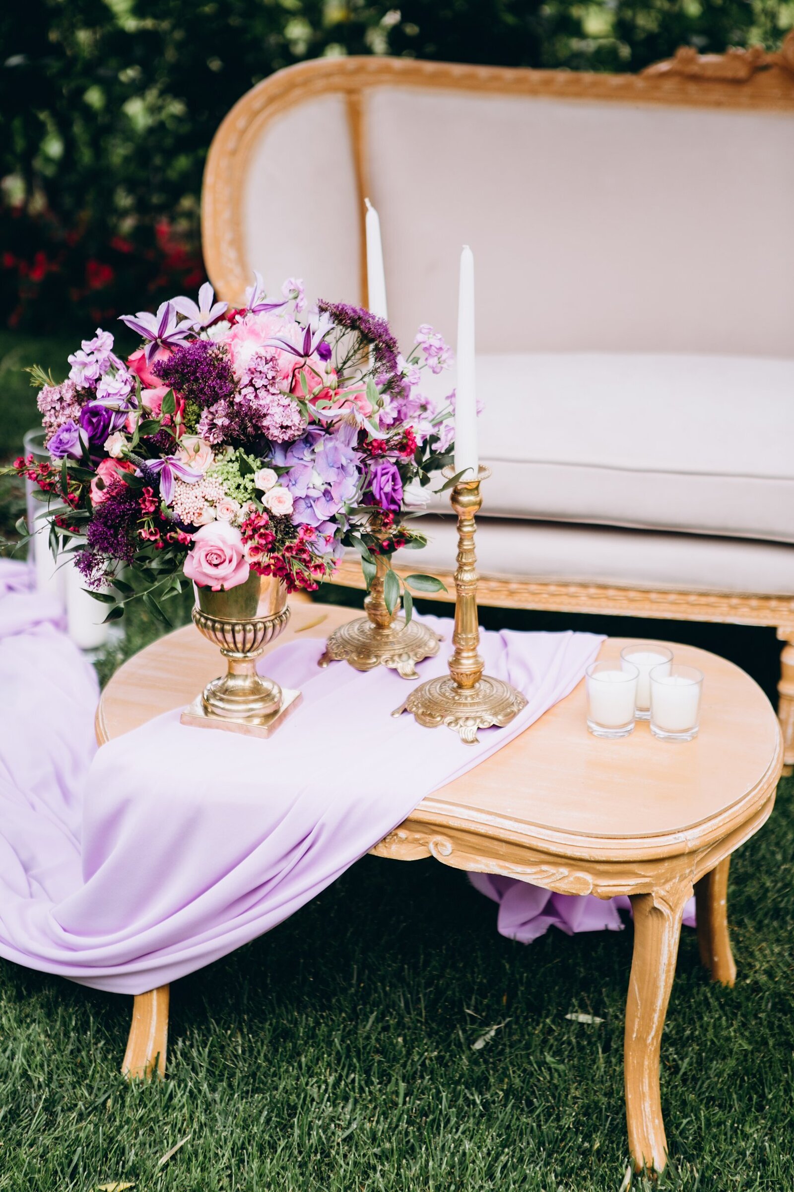 San Diego outdoor purple wedding