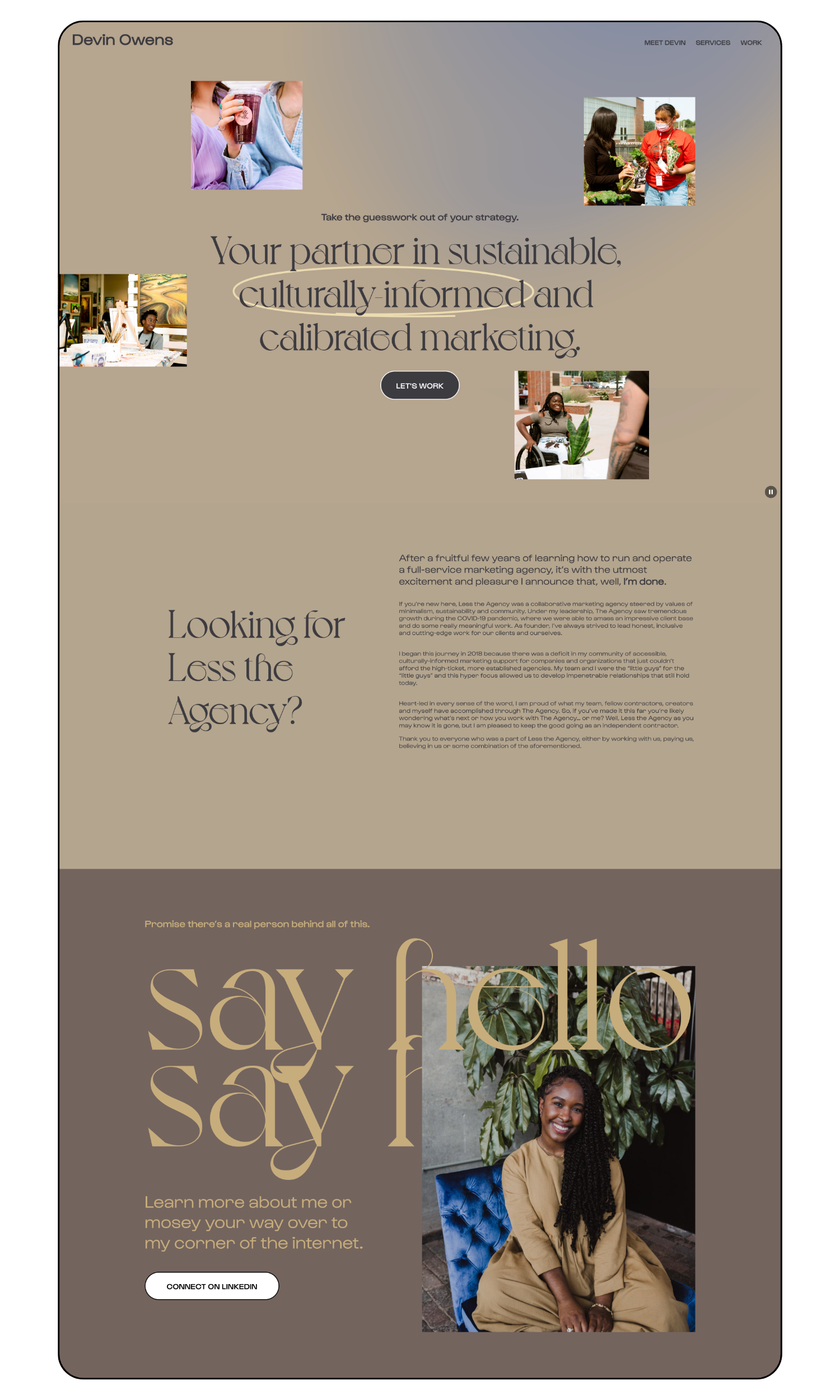 marketing strategist portfolio website