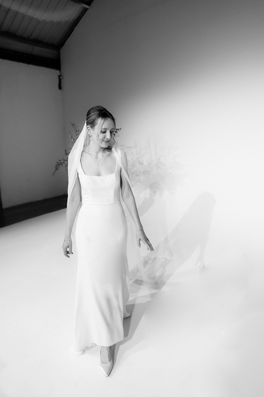 editorial bridal photo at shoreditch studios wedding venue