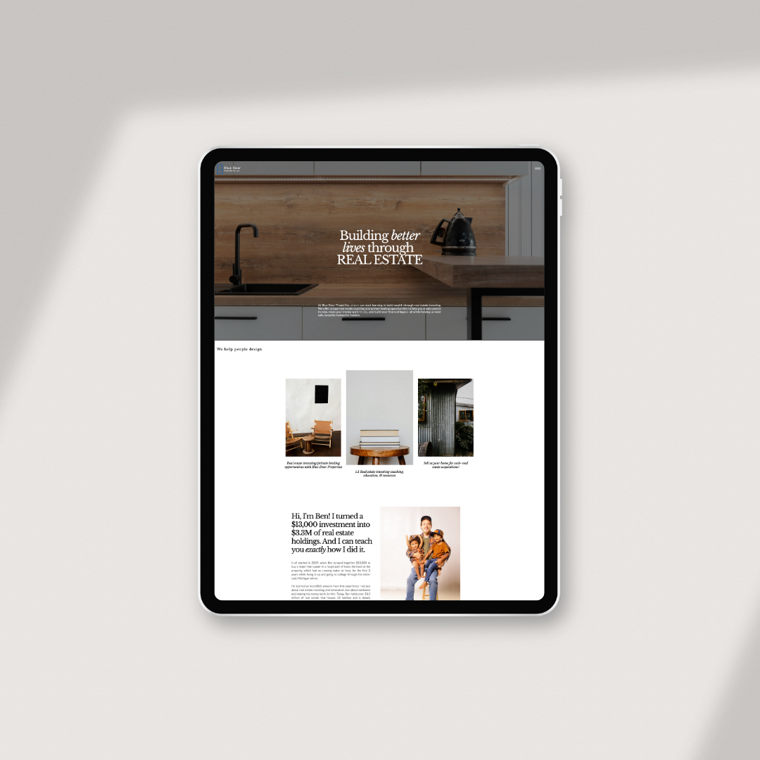 website designer for wedding photographer