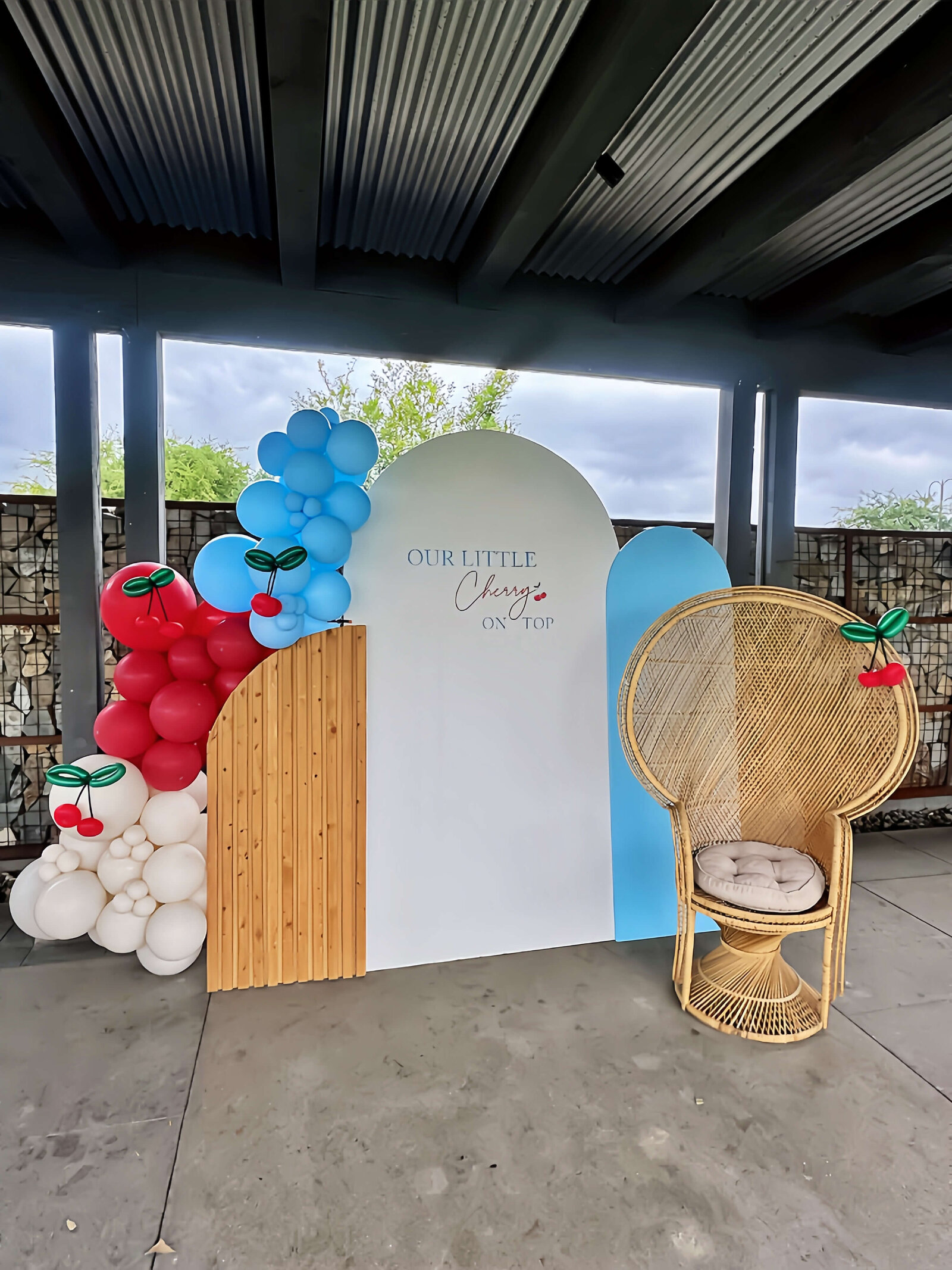 Our little cherry baby shower theme