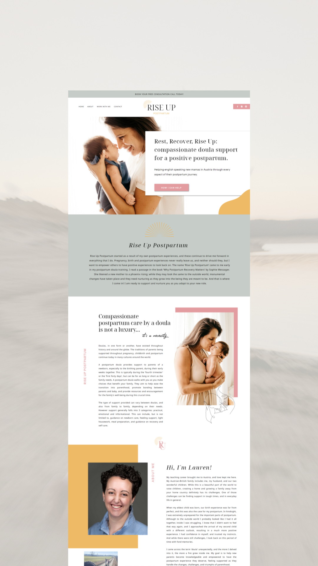 aesthetic design showit website templates for service providers 6