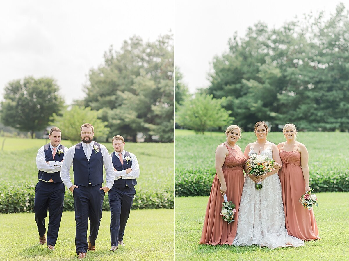 Navy & Rose Summer Backyard Wedding | Danvers, IL_0020