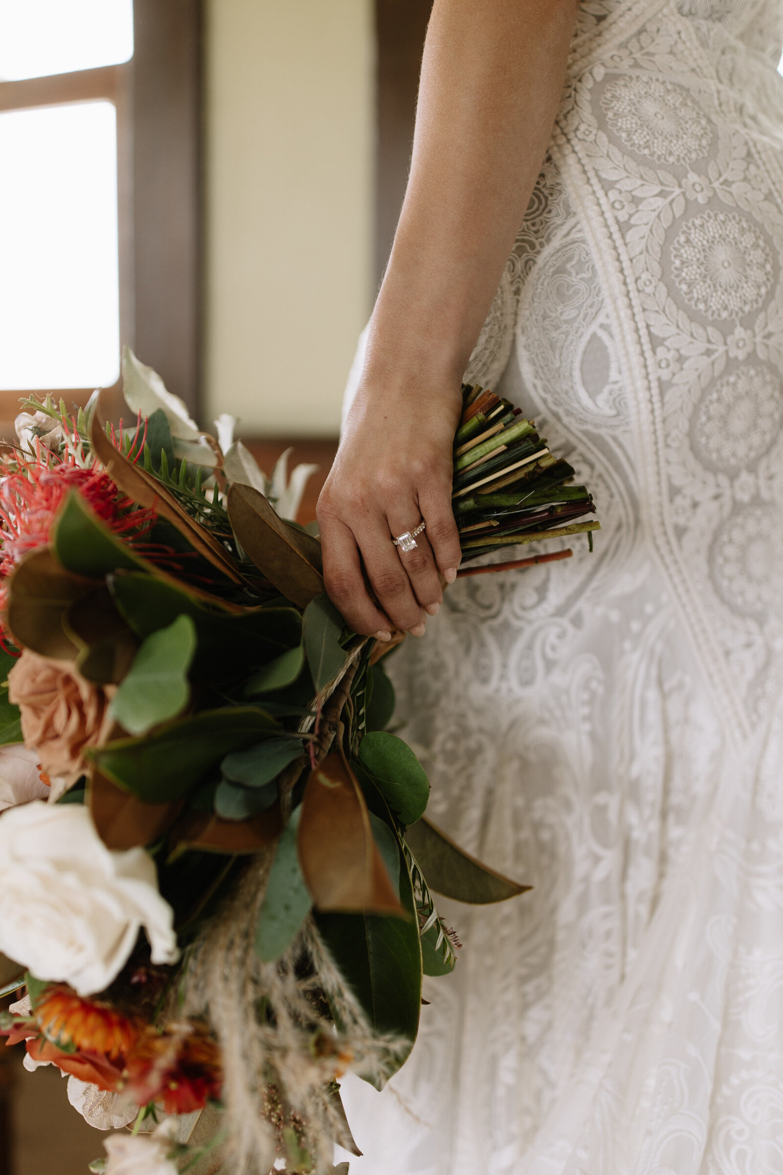 Bride bouquet taken by Sun Valley elopement photographer, Erica Rochelle