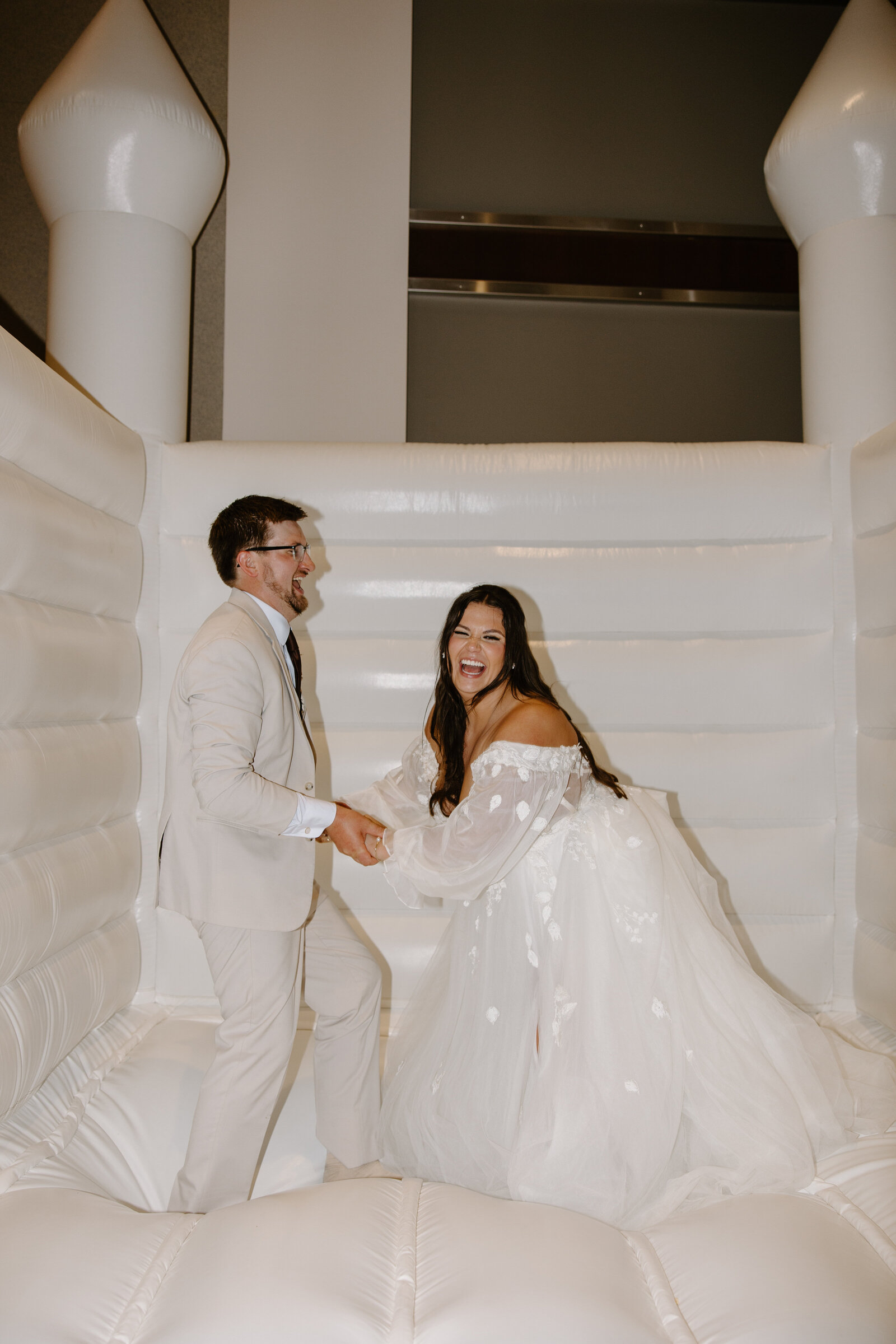 bouncy house wedding party