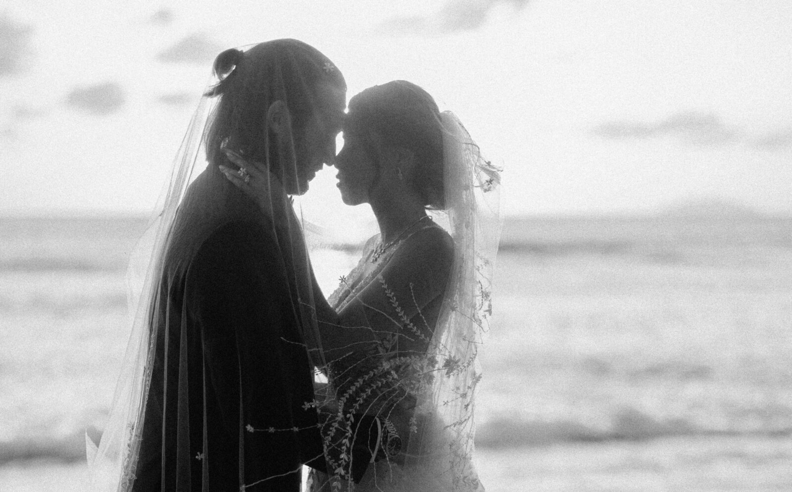 A couple on the beach of Rincon, Puerto Rico.