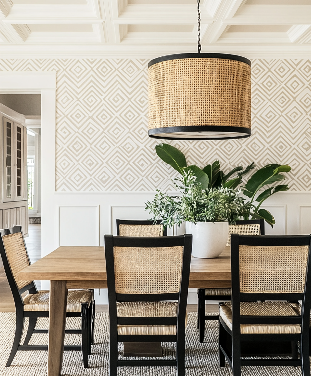 Boho Modern Interior Dining room | Modenr Design Homes Tampa