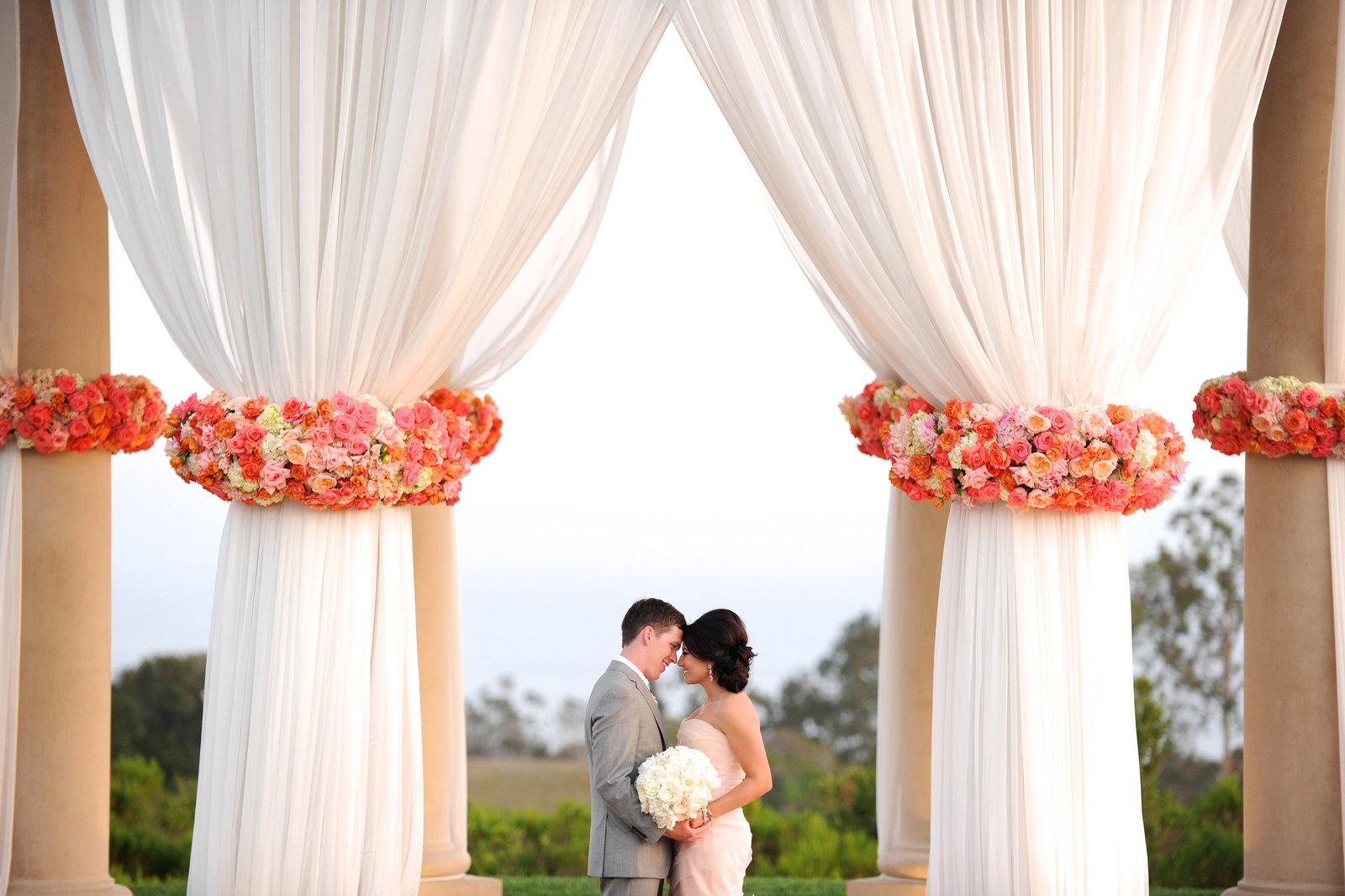 A beautiful wedding in Newport Coast at Pelican Hill Resort