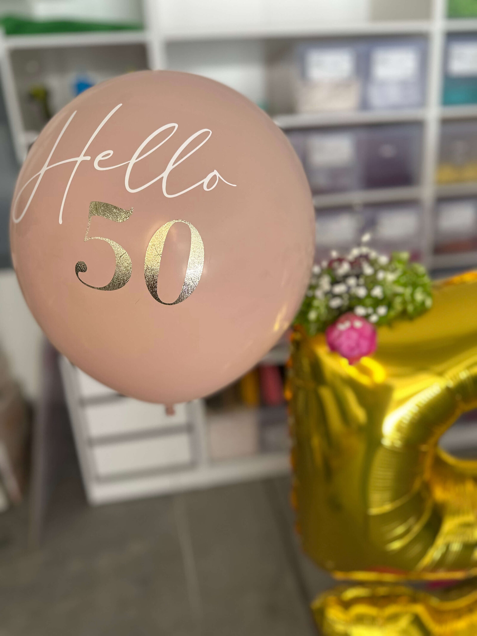 Custom helium balloons for birthday parties