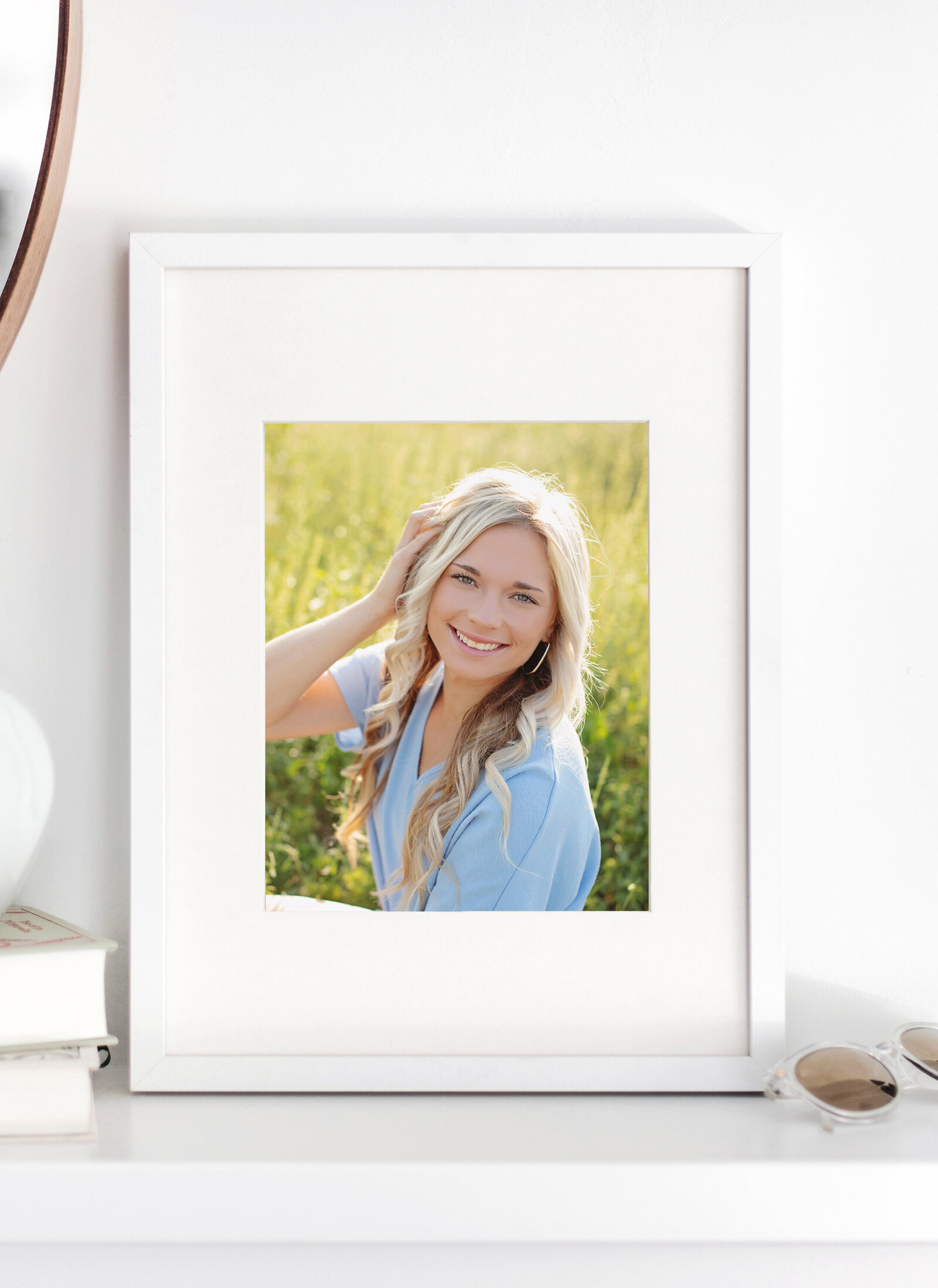 Senior Framed Print - Gracie