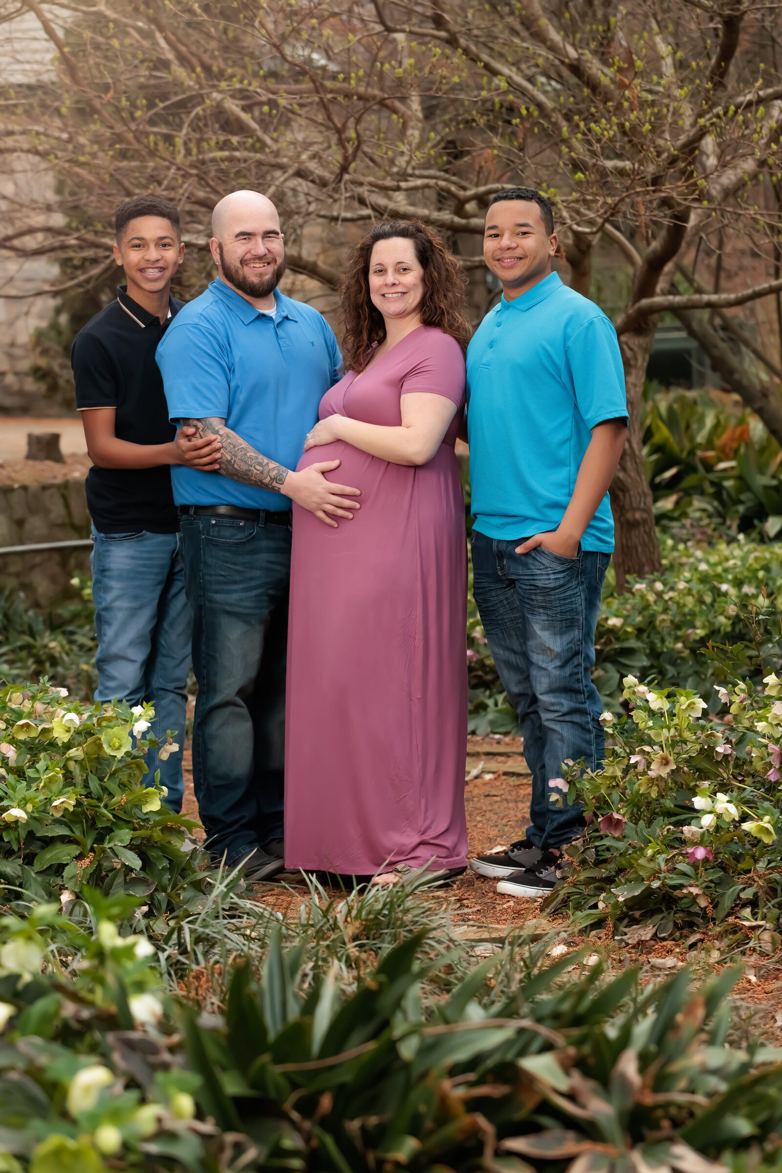 Maternity Portrait with this family in downtown Raleigh.