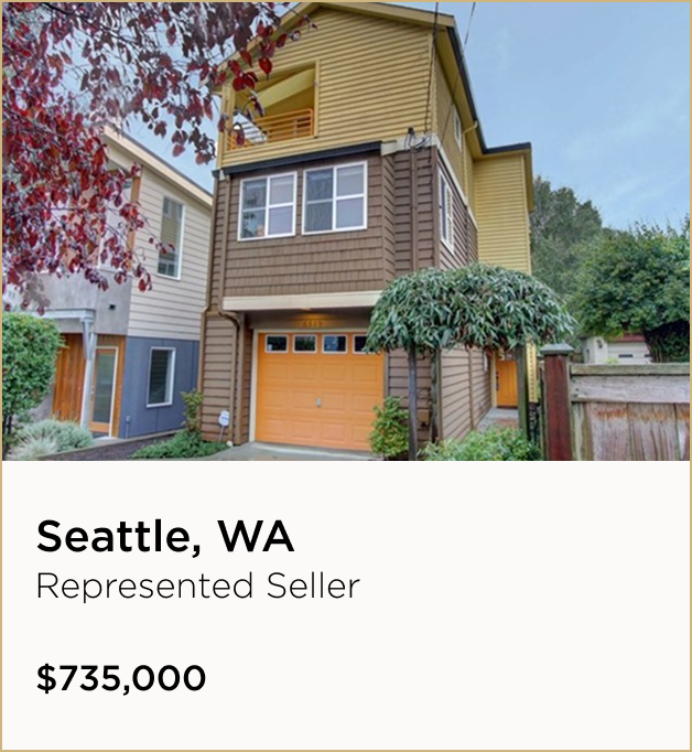 Seattle, WA $735,000 – Represented Seller