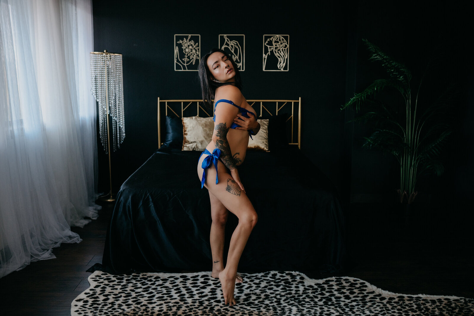 Denver Boudoir Photographer - Blue Outfit