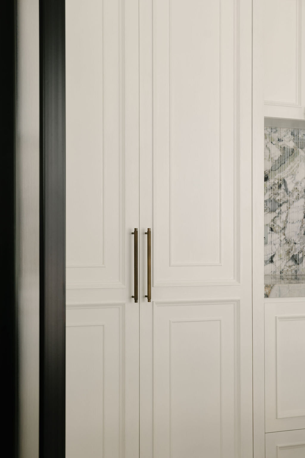 white pocket door