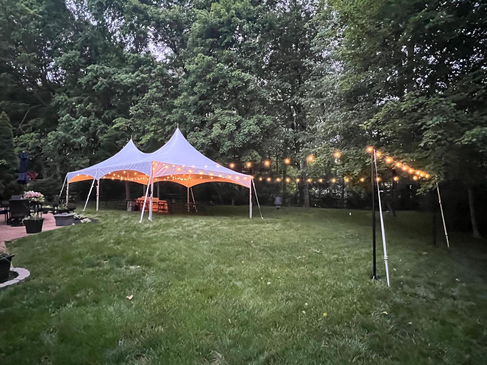 20x40 Outdoor party tent free installation