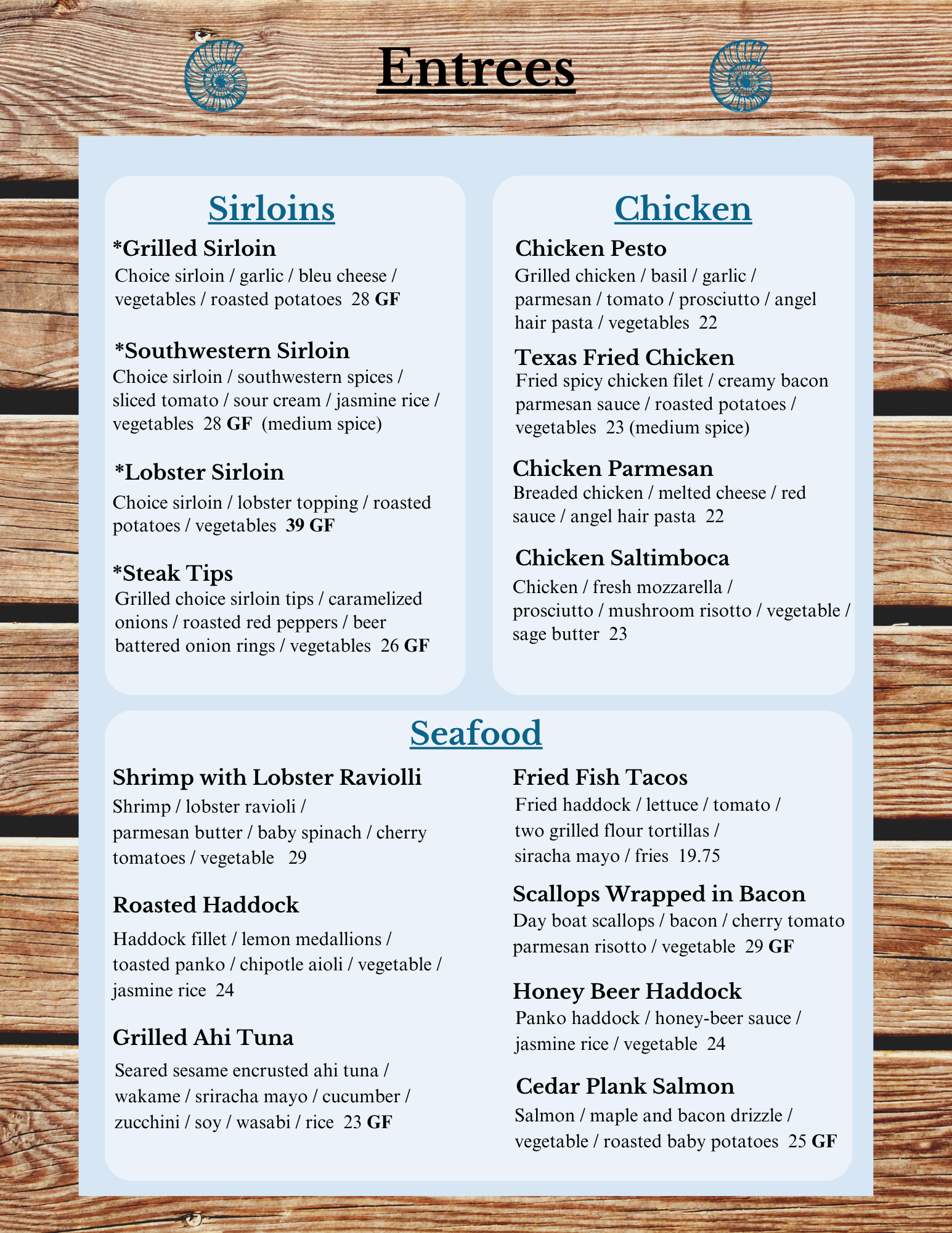 Menus