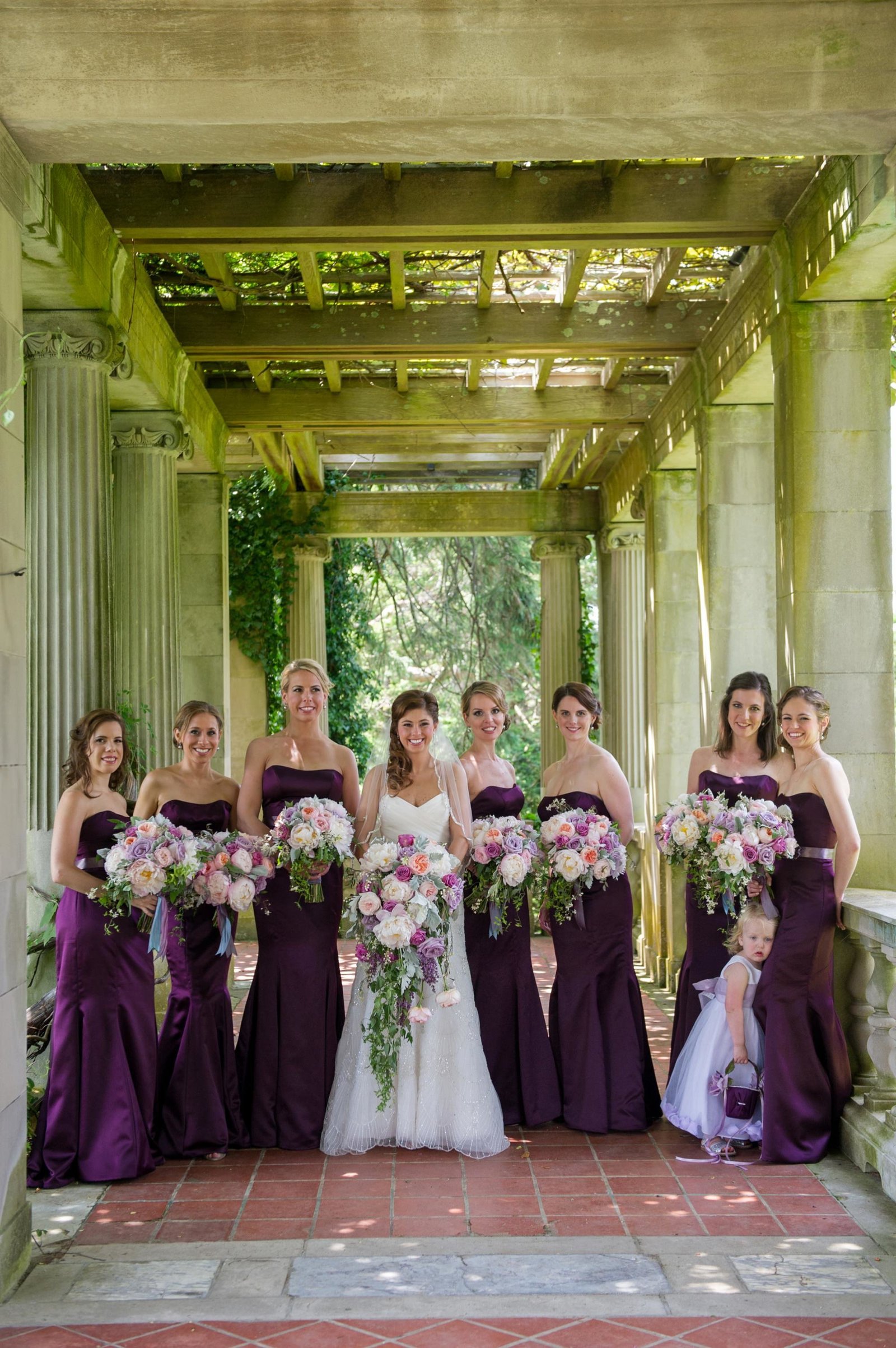 Gatsby themed wedding in purple and blush at The Branford House in Groton, CT