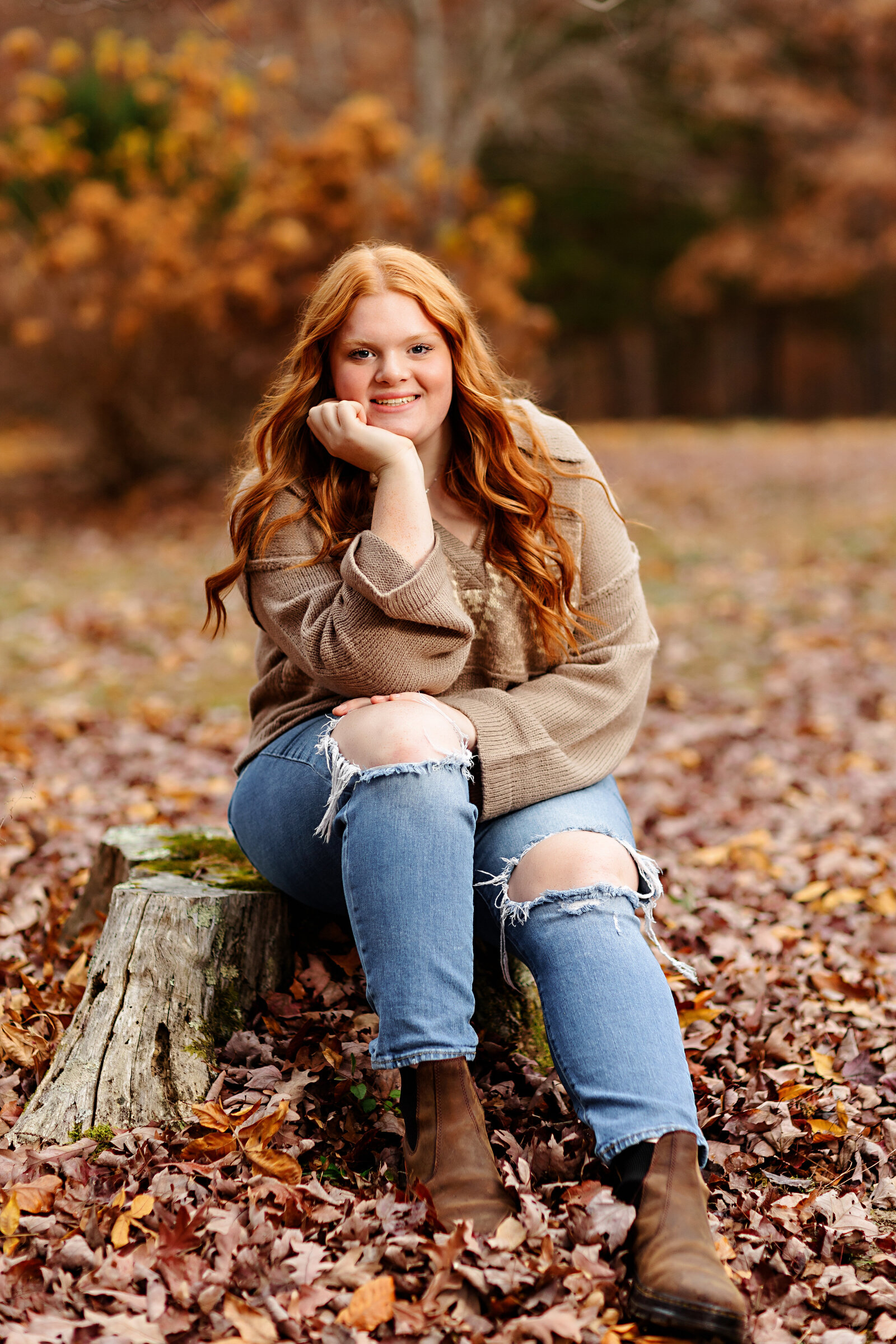 leaves-fall-girl-senior-portrait-photographer-central-va