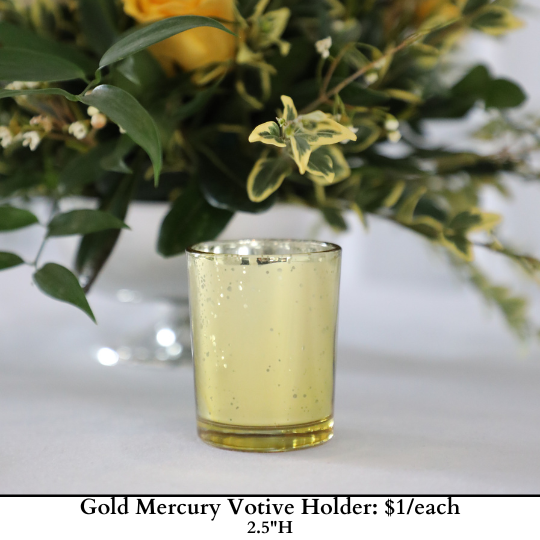 Gold Mercury Votive Holder-293