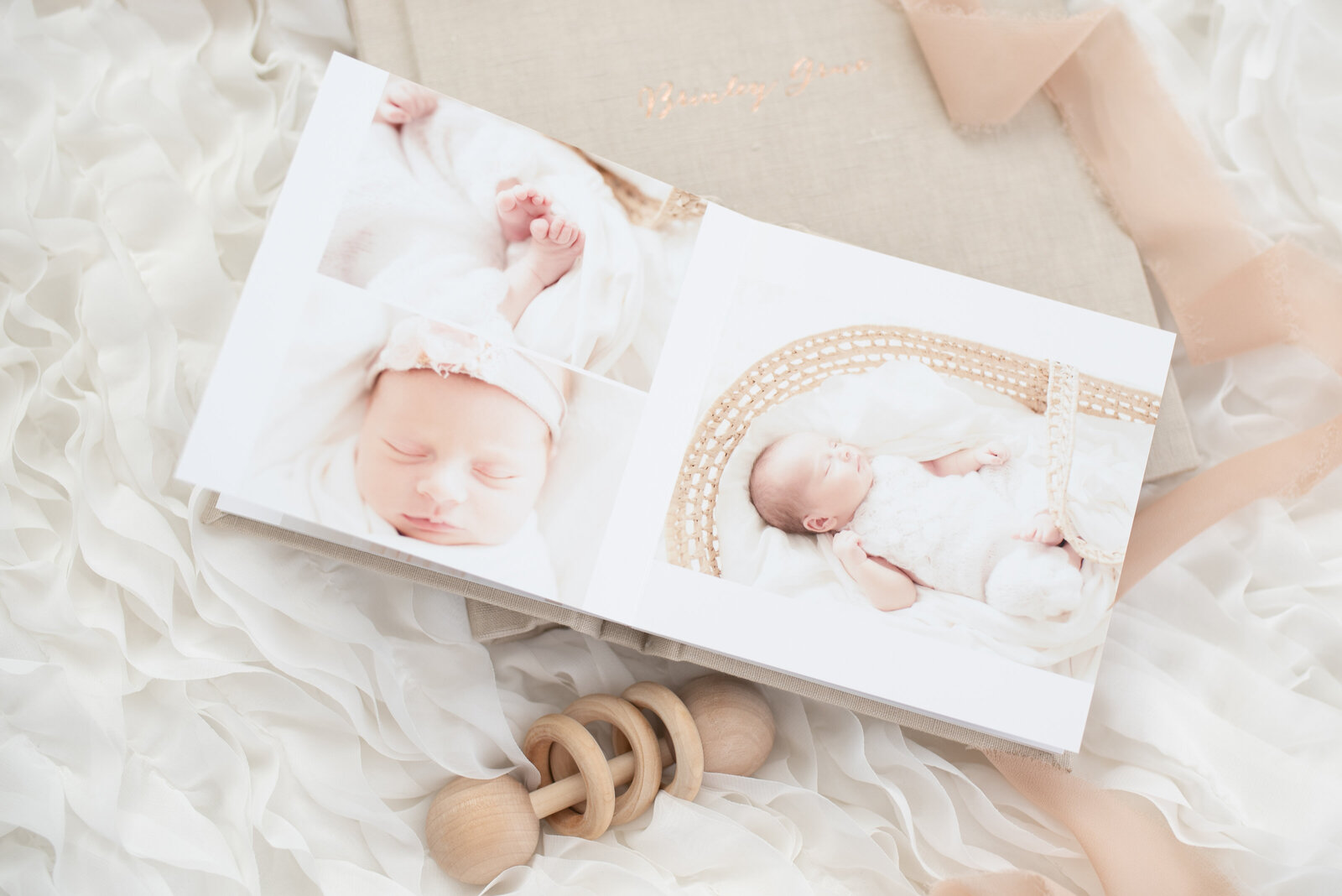 newborn session album rebecca dyan photography